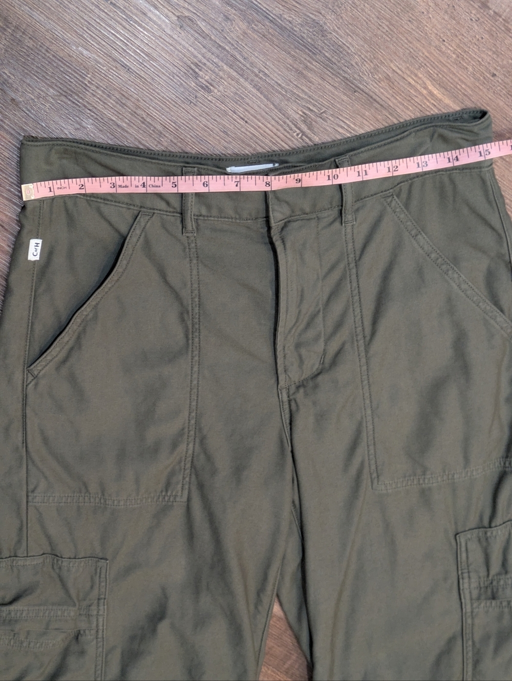 Citizens of Humanity Marcelle Cargo Barrel Pant Trouser in Dogwood Olive Sz 26 - Picture 13 of 16